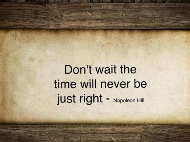 Don--t-Wait--The-Time-Will-Never-Be-Just-Right----Napoleon-Hill